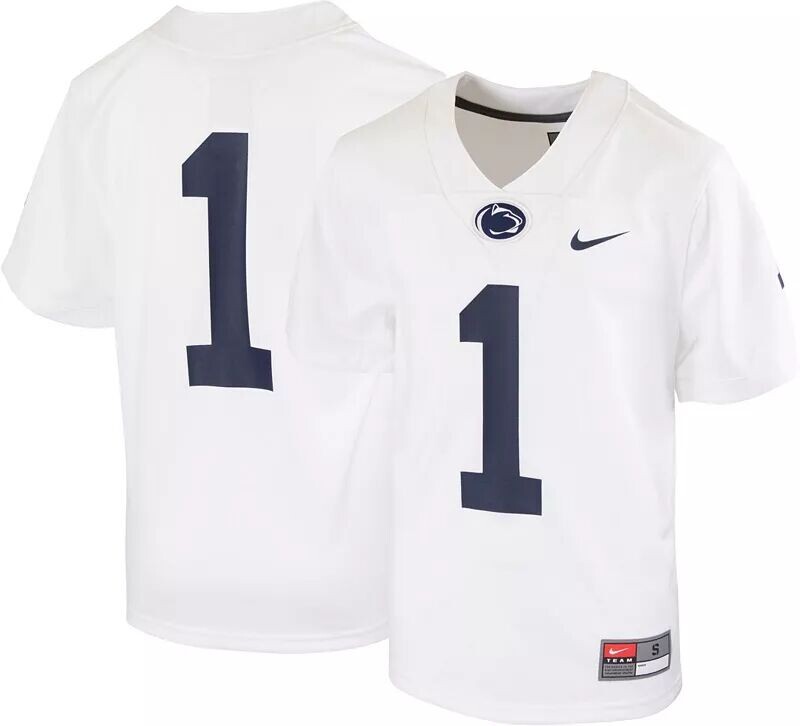

Nike Youth Penn State Nittany Lions #1 Game Football Белая майка