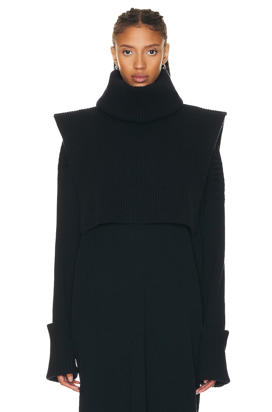 

Свитер The Row Eppie Collar Poncho, цвет Royal Blue