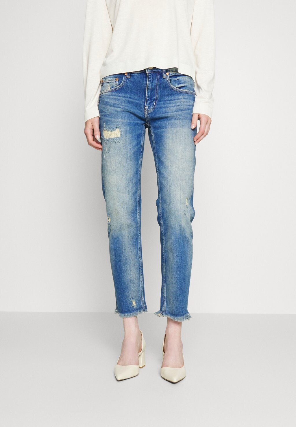 

Джинсы облегающего кроя AG Jeans, синий