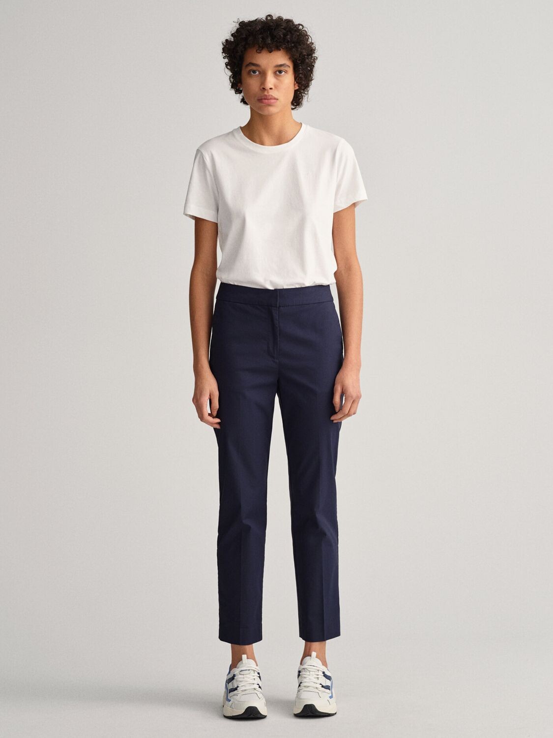 

Укороченные брюки-чиносы-сигареты GANT Slim Fit, вечерние синие, Черный