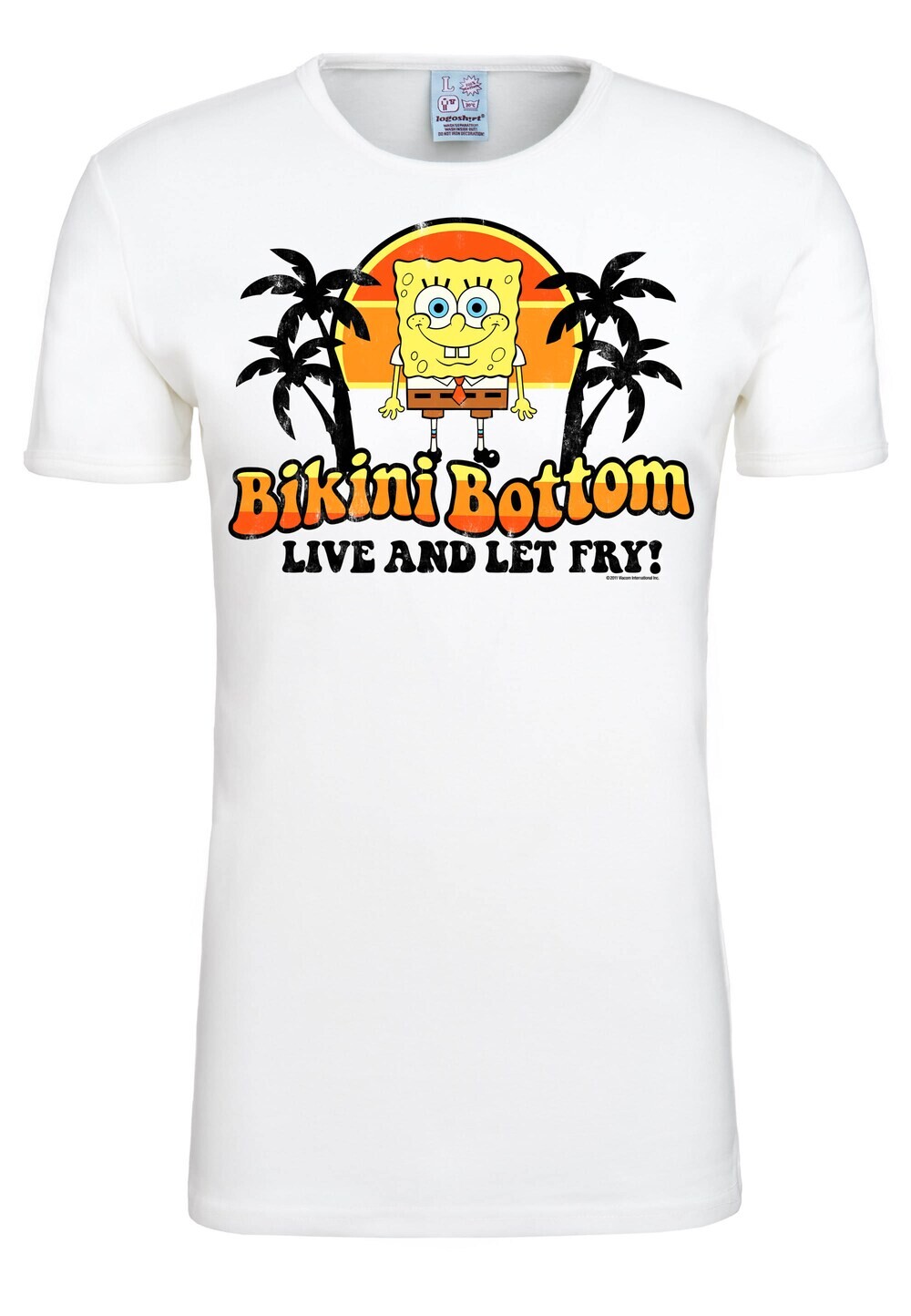 

Рубашка Logoshirt Spongebob – Bikini Bottom, белый