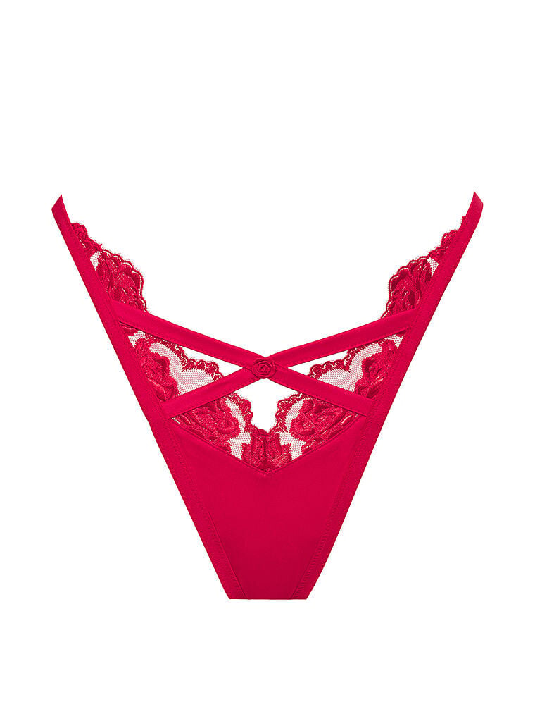 

Трусы-стринги For Love & Lemons Romantic Roses, красный