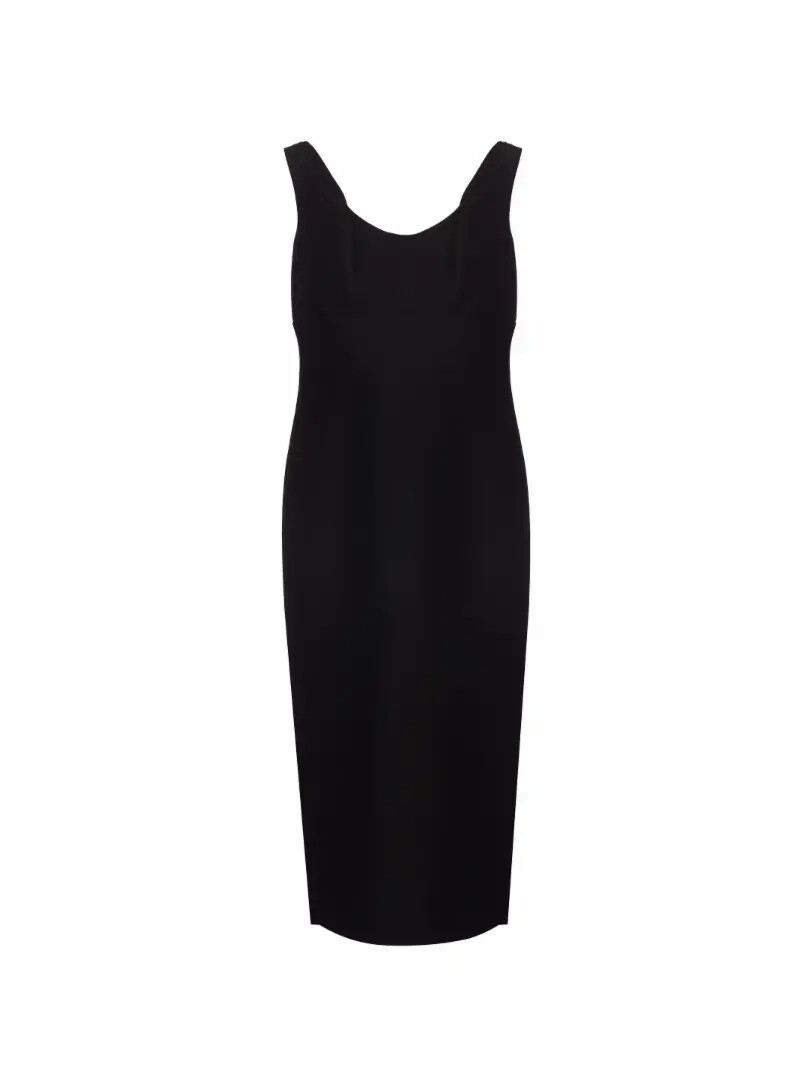

Платье миди из шерсти и шелка Roland Mouret