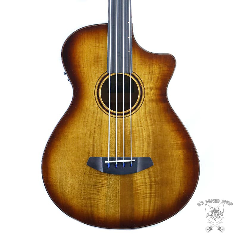 

Breedlove Pursuit Exotic S Concerto Amber Fretless Bass CE Myrtlewood-Myrtlewood