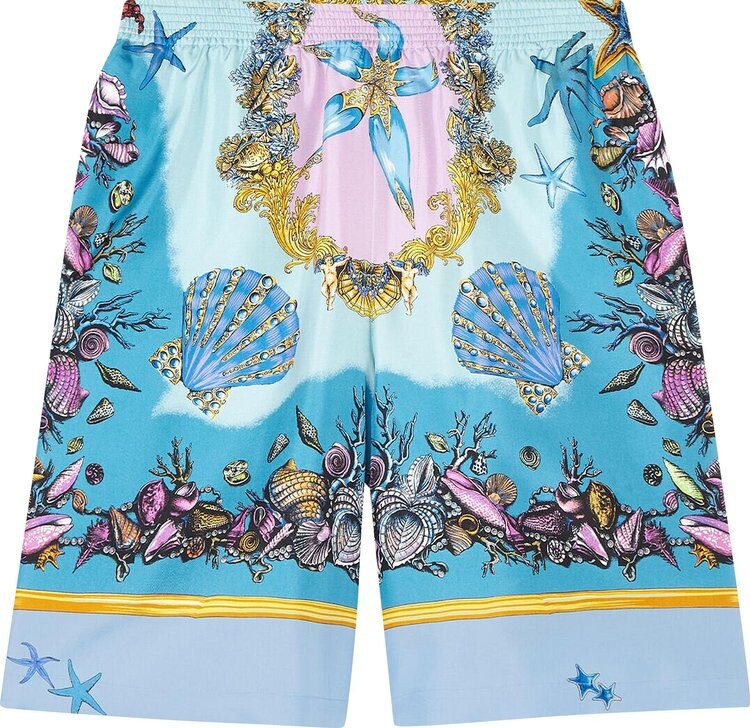 

Шорты Versace Trésor De La Mer Silk Shorts 'Multicolor', разноцветный