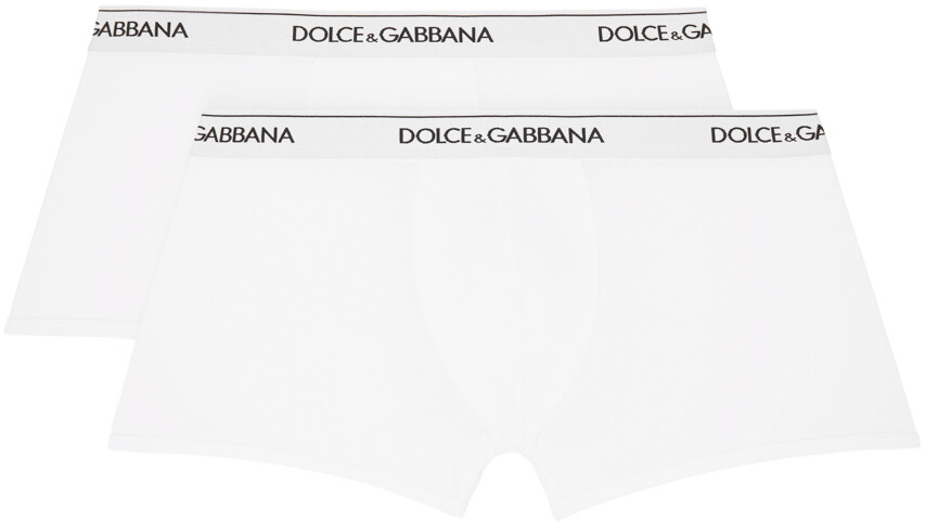 

Набор из двух белых трусов-боксеров Dolce & Gabbana