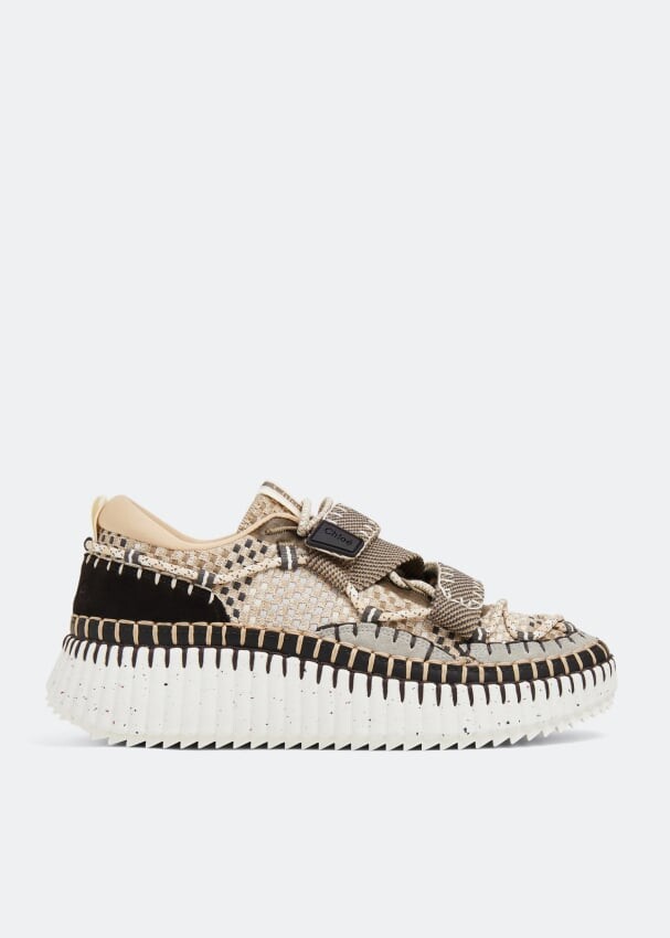 

Кроссовки CHLOÉ Nama sneakers, бежевый