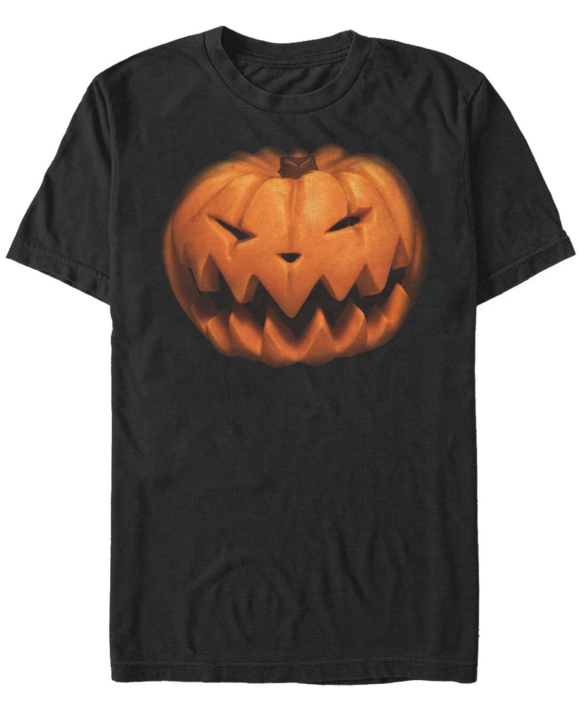 Мужская футболка с круглым вырезом с короткими рукавами pumpkin king Fifth Sun, черный