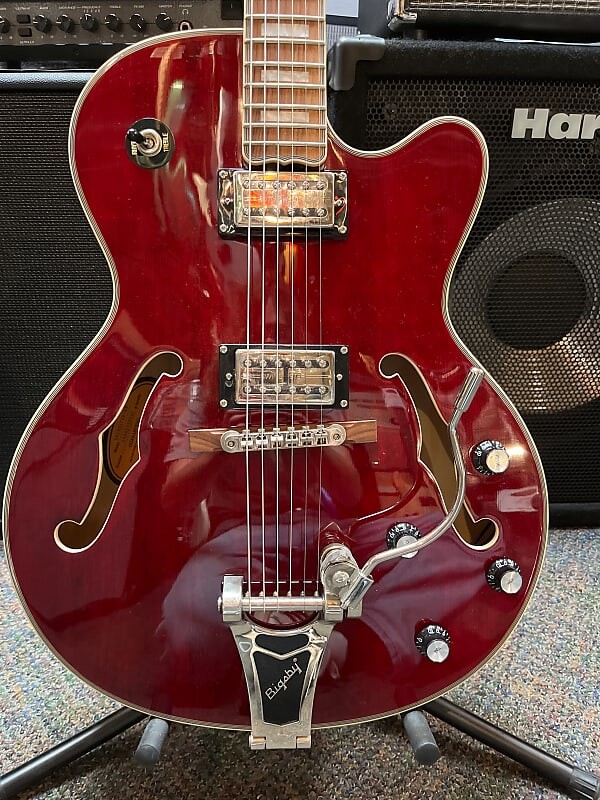 

Epiphone Emperor Swingster винно-красный