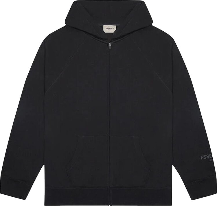 

Худи Fear of God Essentials Full Zip Hoodie 'Black', черный