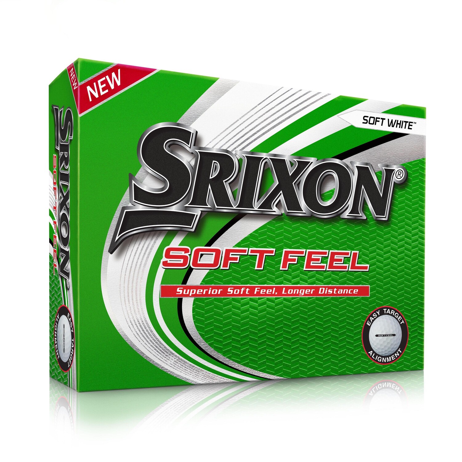

Мячи для гольфа Soft Feel 12 штук белые SRIXON, белый