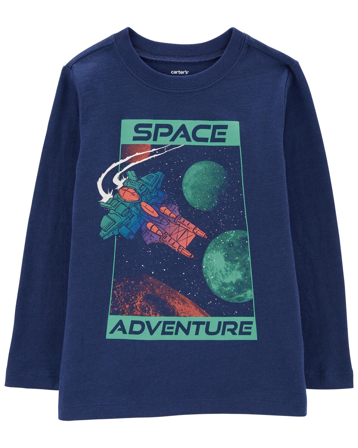 

Футболка Toddler Space Adventure из джерси Carter's, темно-синий