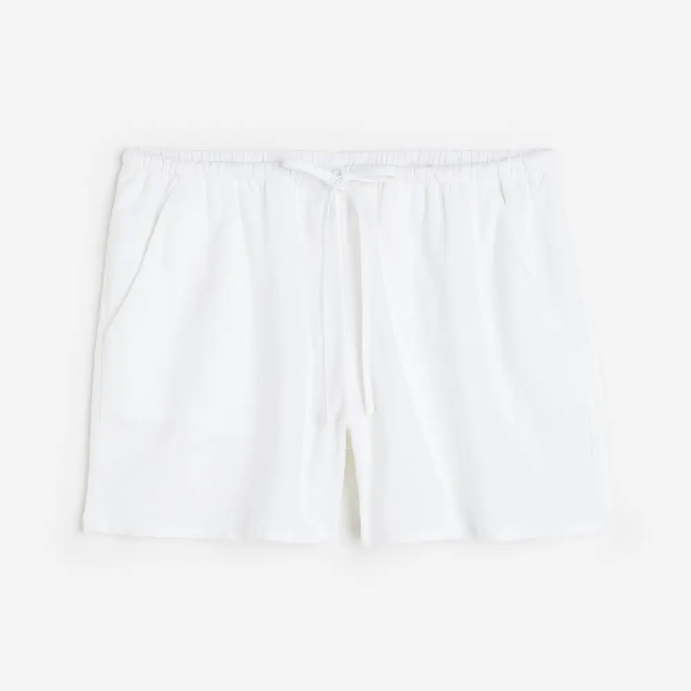 

Шорты H&M Linen-blend Pull-on, белый