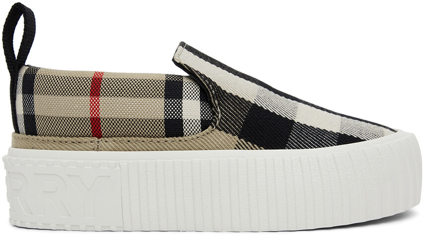 

Детские Бежевые Кроссовки В Клетку Burberry
