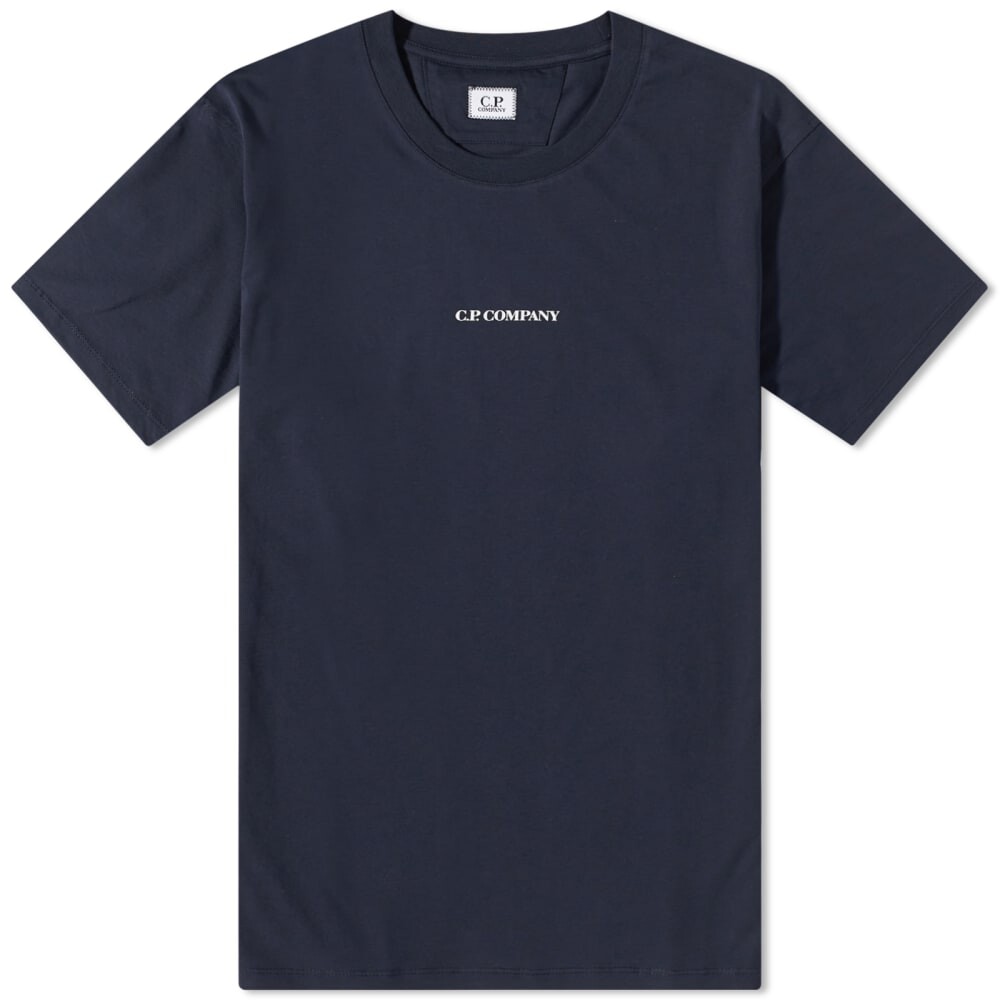 

Футболка C.P. Company Centre Logo Tee, Серый