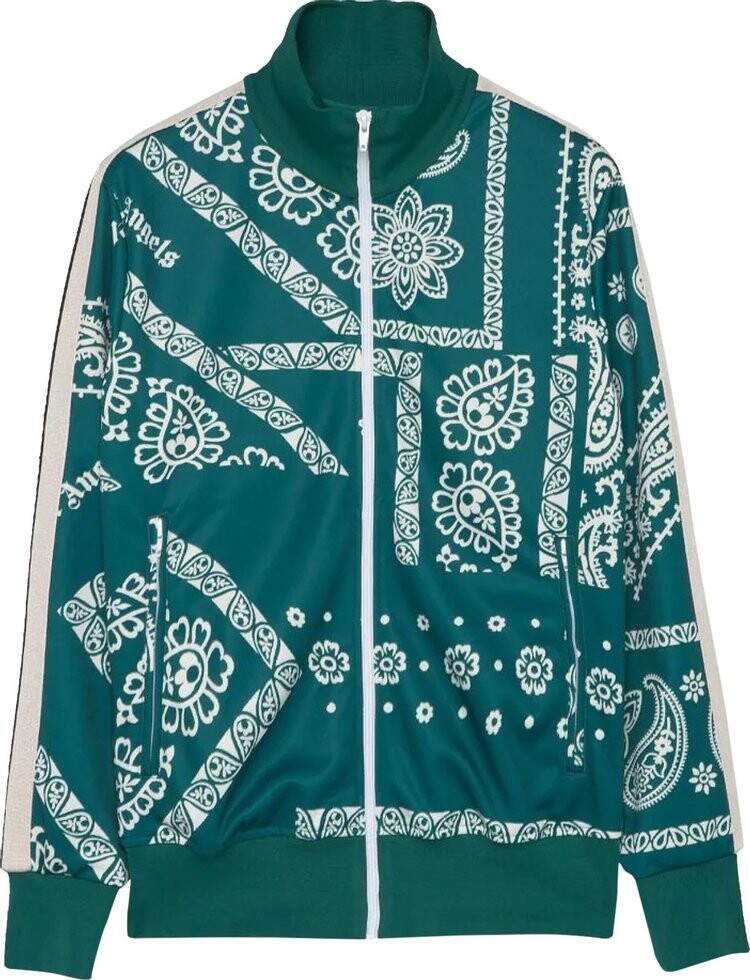 

Куртка Palm Angels Bandana Track Jacket 'Green/White', зеленый