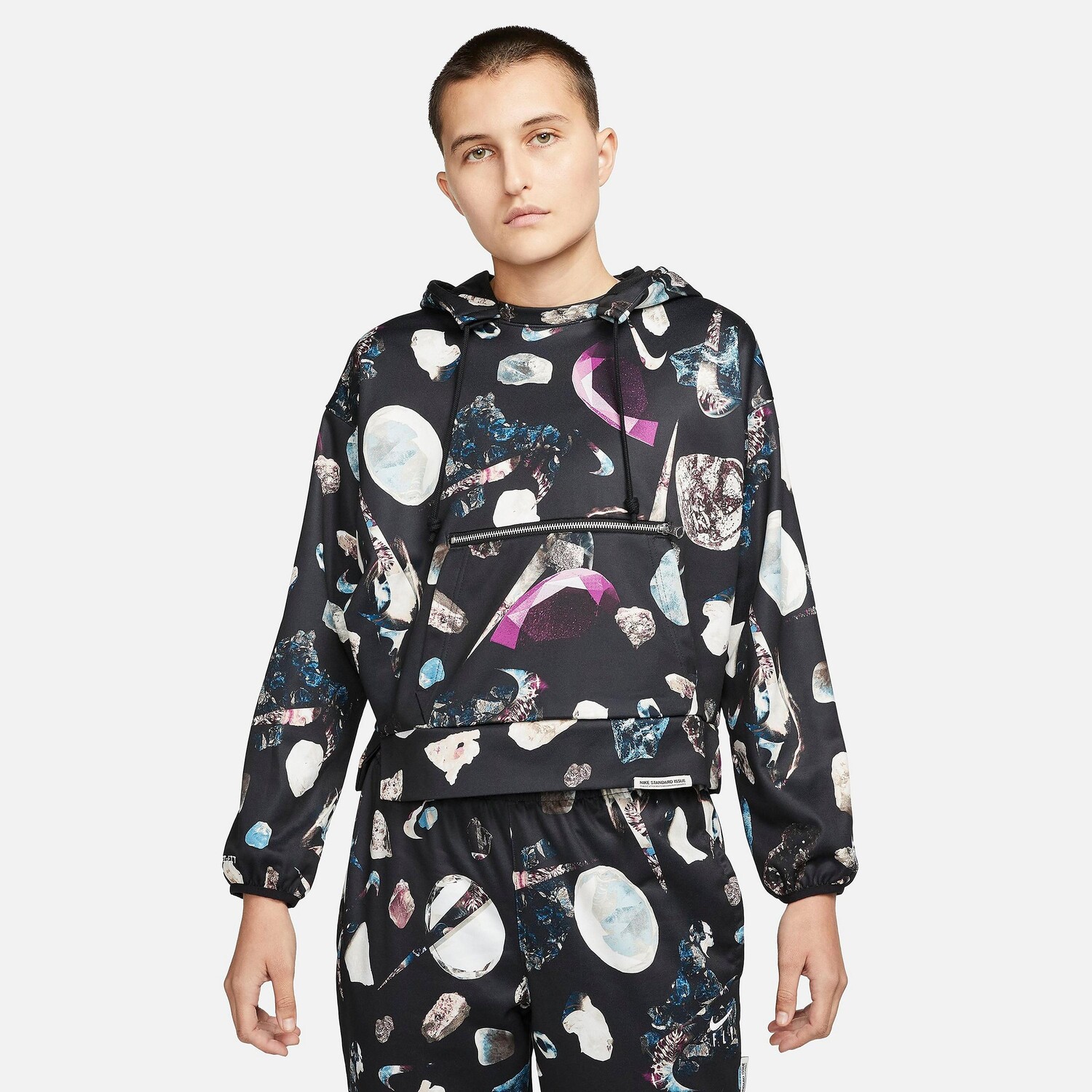 

Женская толстовка с капюшоном Nike Dri-FIT Standard Issue, черный