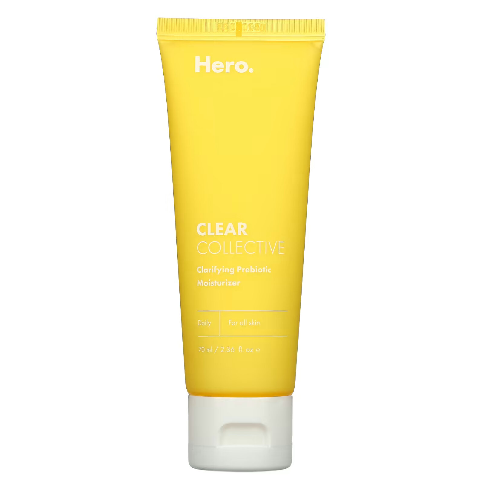 Hero Cosmetics, Clear Collective, очищающий увлажняющий крем с пребиотиками, 70 мл (2,36 жидк. унции)