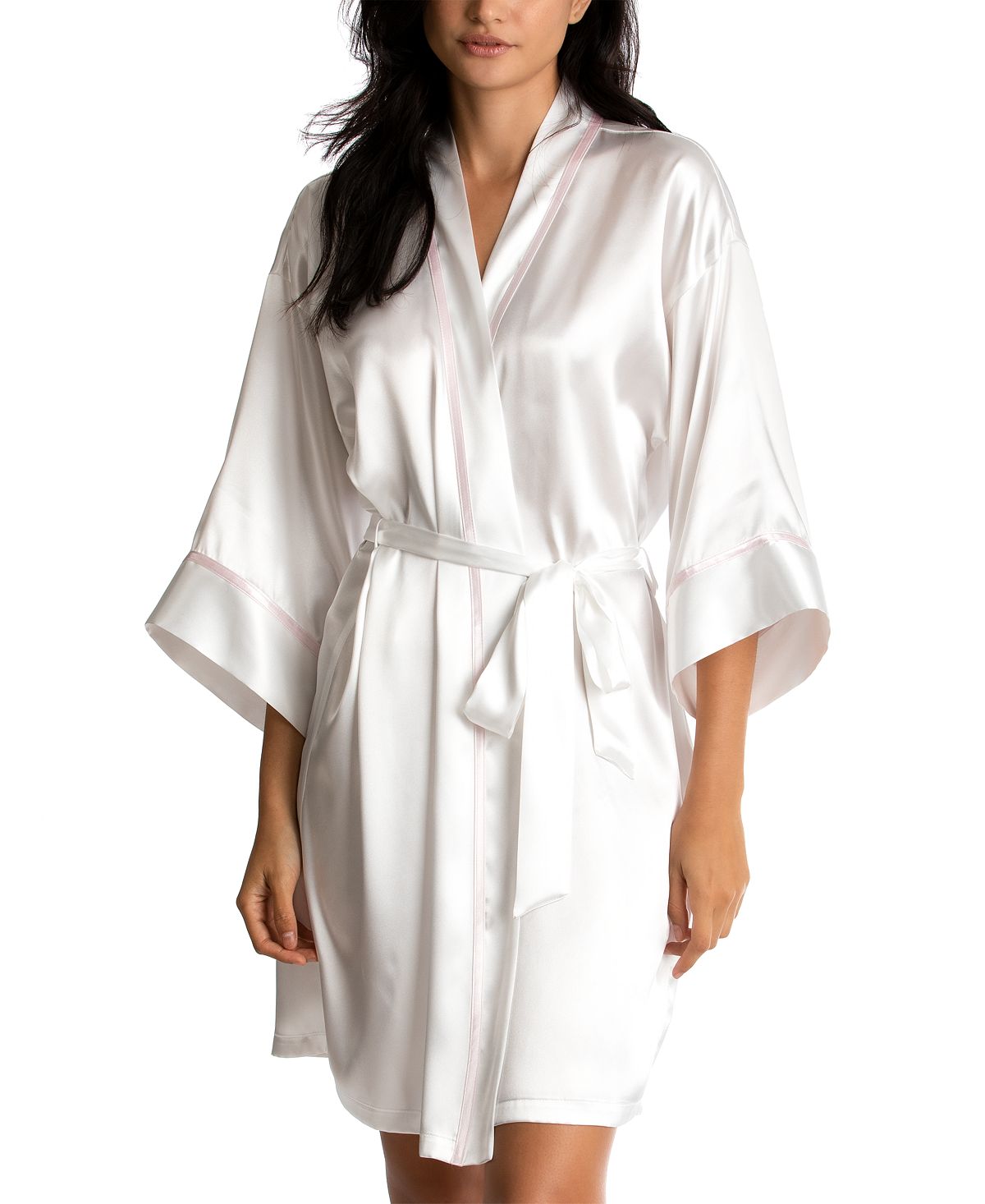 Атласный халат с запахом подружки невесты Linea Donatella, мульти платье donatella via roma 2xly1664