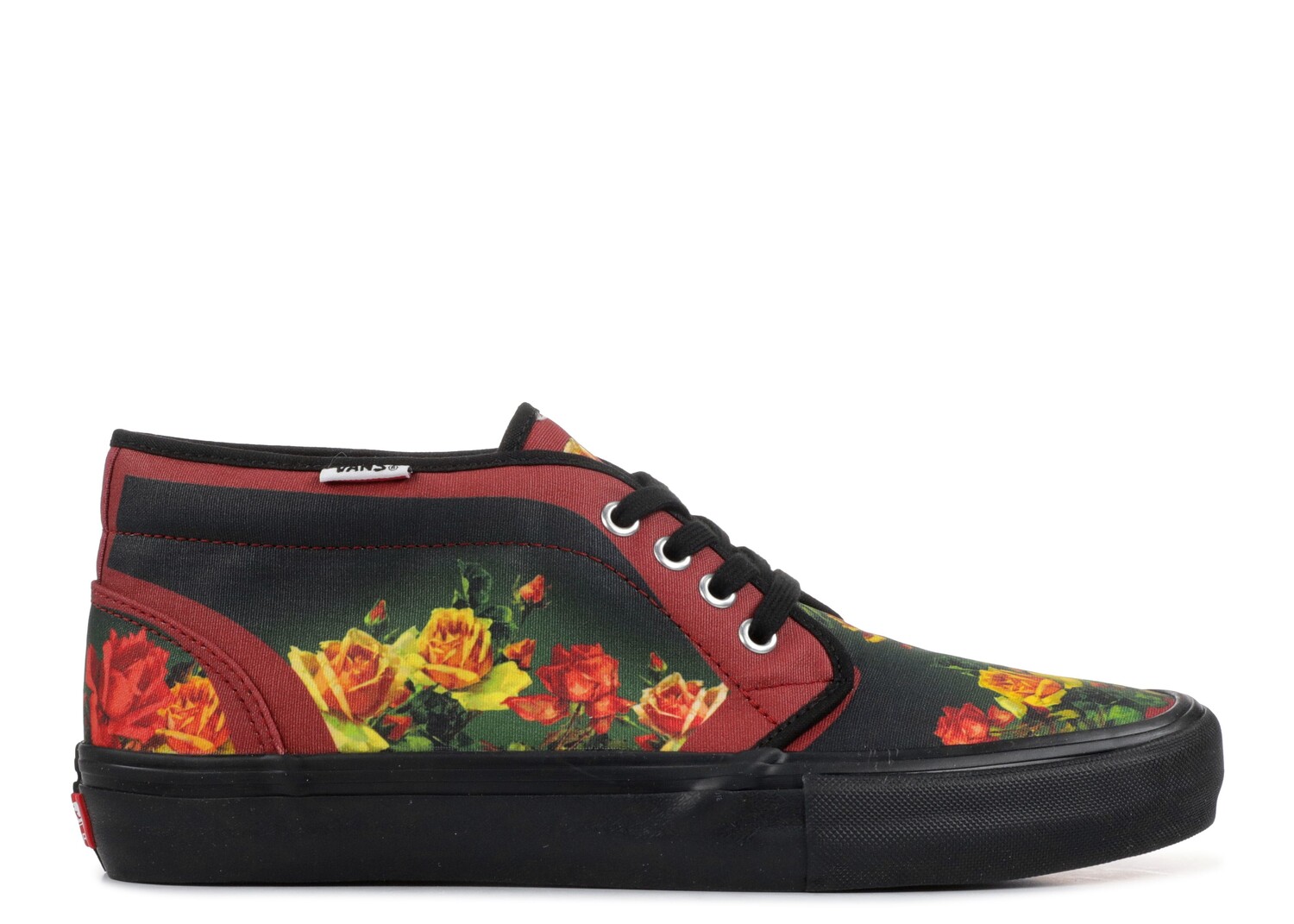 

Кроссовки Vans Supreme X Jean Paul Gaultier X Chukka 95 'Burgundy Floral', красный