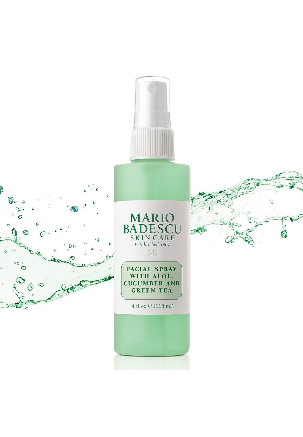 

Фиксатор макияжа FACIAL SPRAY W/ ALOE, CUCUMBER & GREEN TEA Mario Badescu, прозрачный