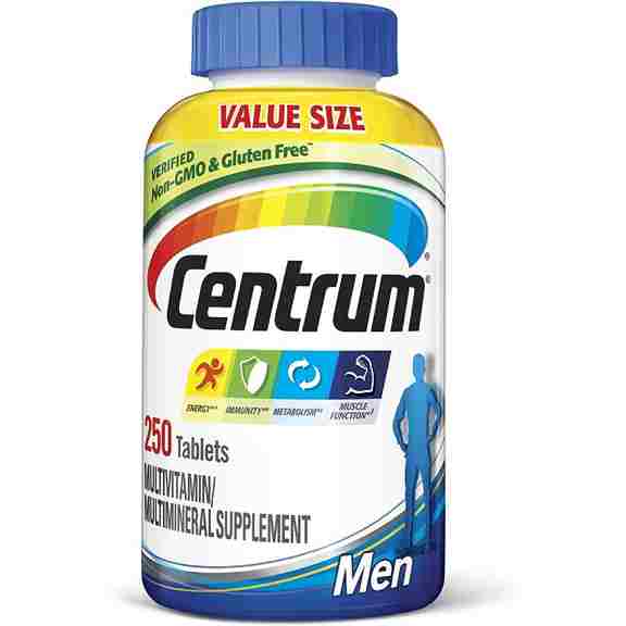 Мультивитамины Centrum Multivitamin/Multimineral for Men, 250 таблеток oladole natural supplements men s daily multimineral multivitamin supplement testosterone booster