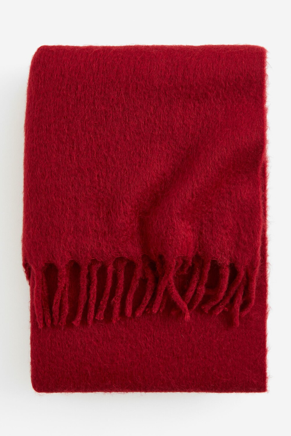 

Плед H&M Home Wool-blend, темно-красный