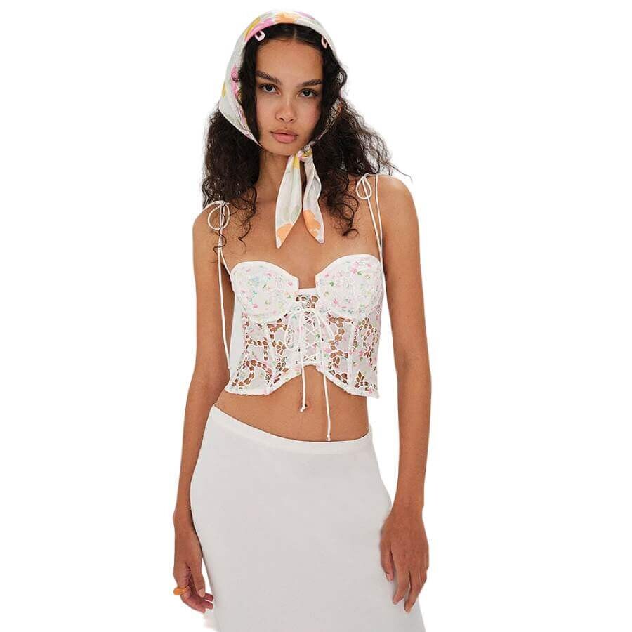 

Корсетный топ Victoria's Secret Kyra, белый