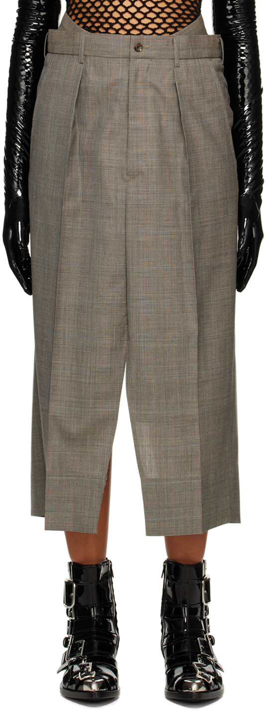 

Коричневая длинная юбка Glencheck Junya Watanabe