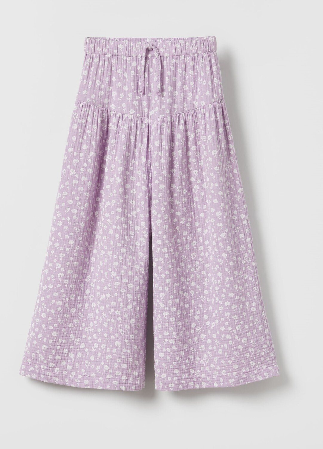

Брюки Zara Textured Floral Print, сиреневый