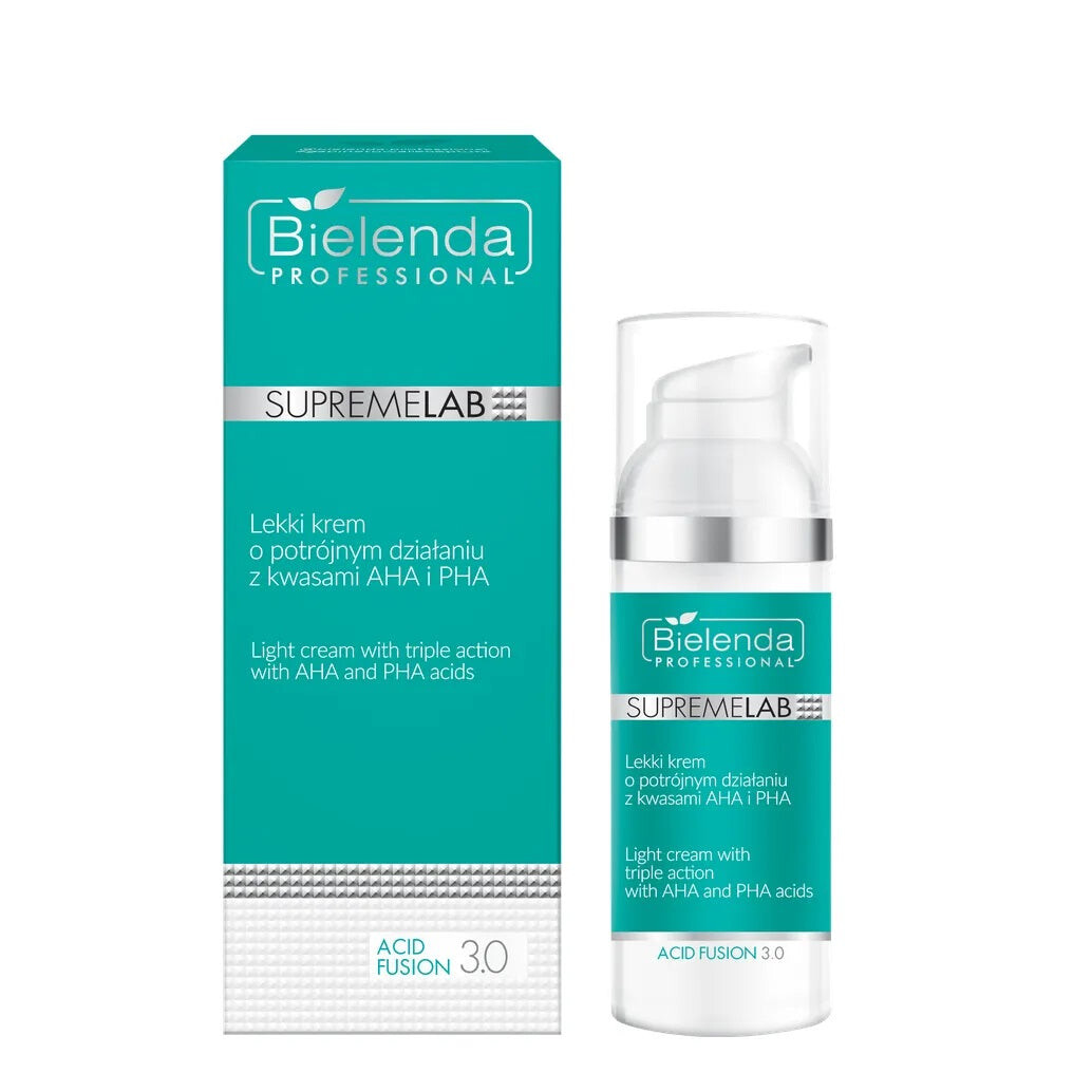

Bielenda Professional Легкий крем SupremeLab Acid Fusion 3.0 тройного действия с AHA и PHA кислотами 50мл