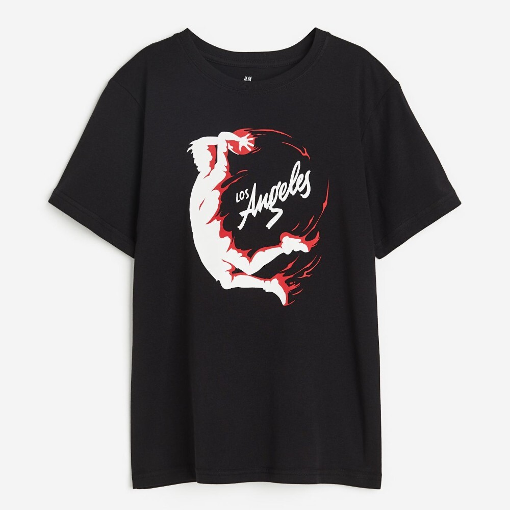 

Футболка H&M Printed Cotton Los Angeles, черный