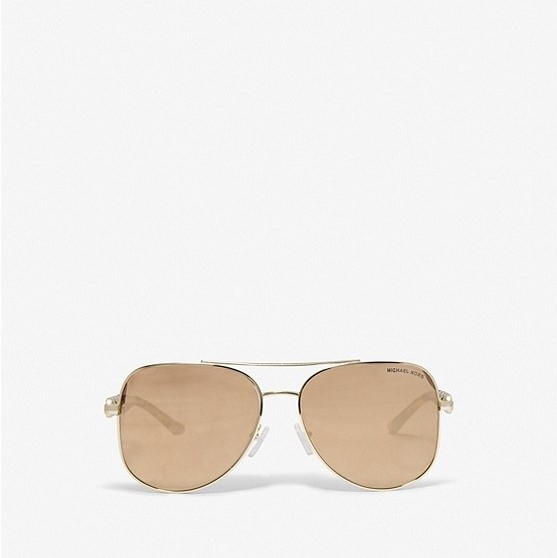 Солнцезащитные очки Michael Kors Chianti, золотистый cолнцезащитные шторки на магнитах