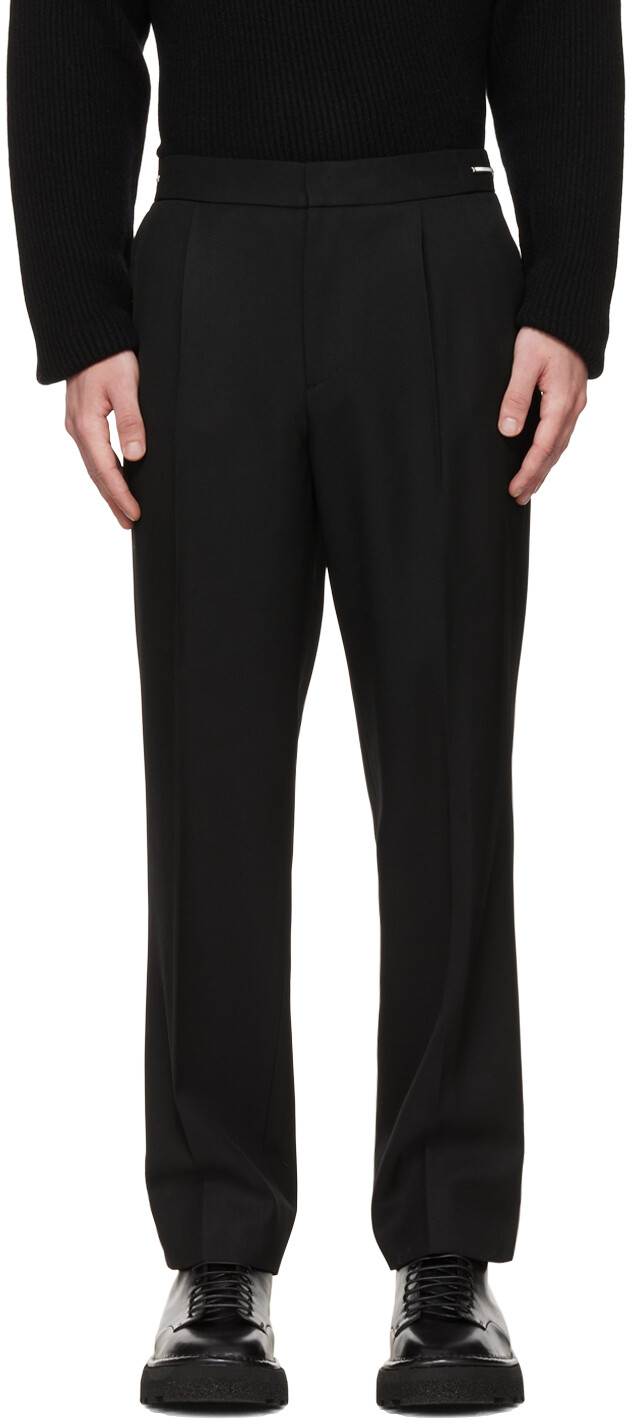 

Черные брюки на молнии Solid Homme
