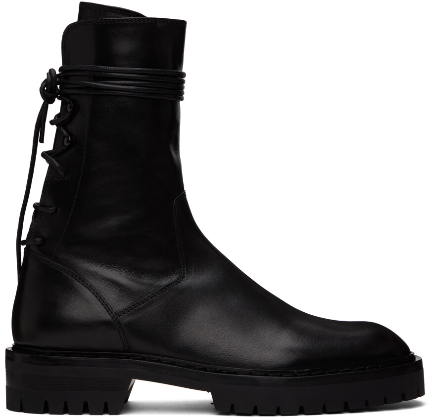 

Черные ботинки на шнуровке Louise Ann Demeulemeester