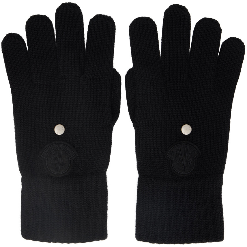 

6 Moncler 1017 ALYX 9SM Черные трикотажные перчатки Guanti Moncler Genius