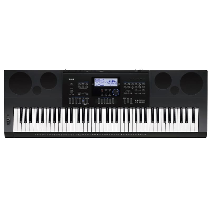 

Casio WK-6600 Портативный 76-клавишный аранжировщик клавиатуры для рабочих станций, блок питания вкл.