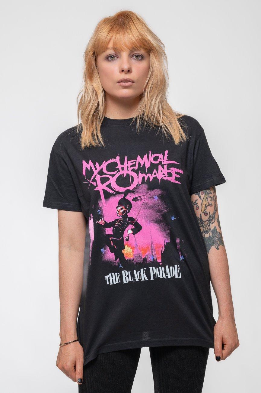Официальная футболка унисекс с логотипом Parade March Band My Chemical Romance, черный бейсболка с логотипом black parade my chemical romance черный