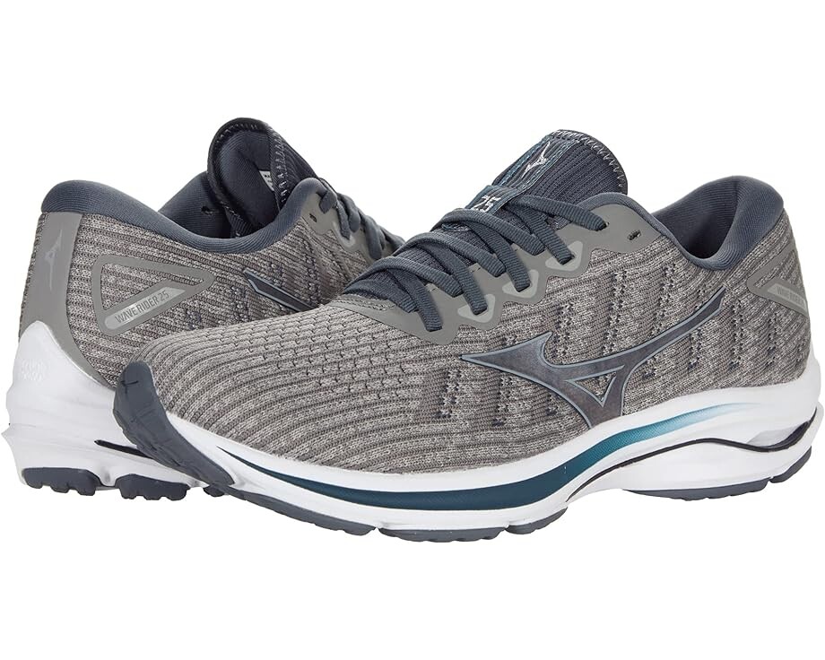 

Кроссовки Mizuno Wave Rider 25 Waveknit, цвет Drizzle/Antarctica