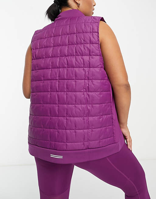 

Фиолетовый жилет из синтетического наполнителя Nike Running Plus Therma-FIT