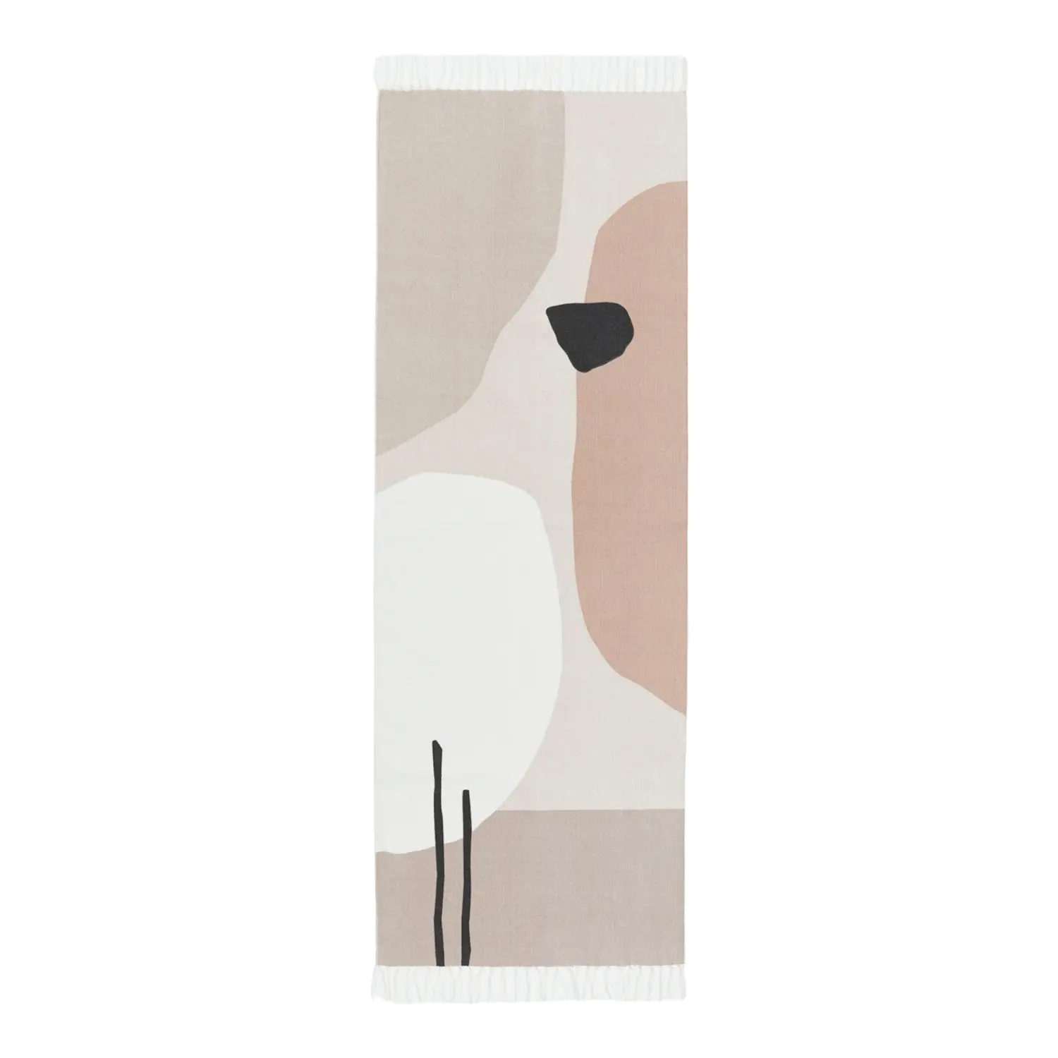 

Ковер H&M Home Cotton, бежевый/с рисунком