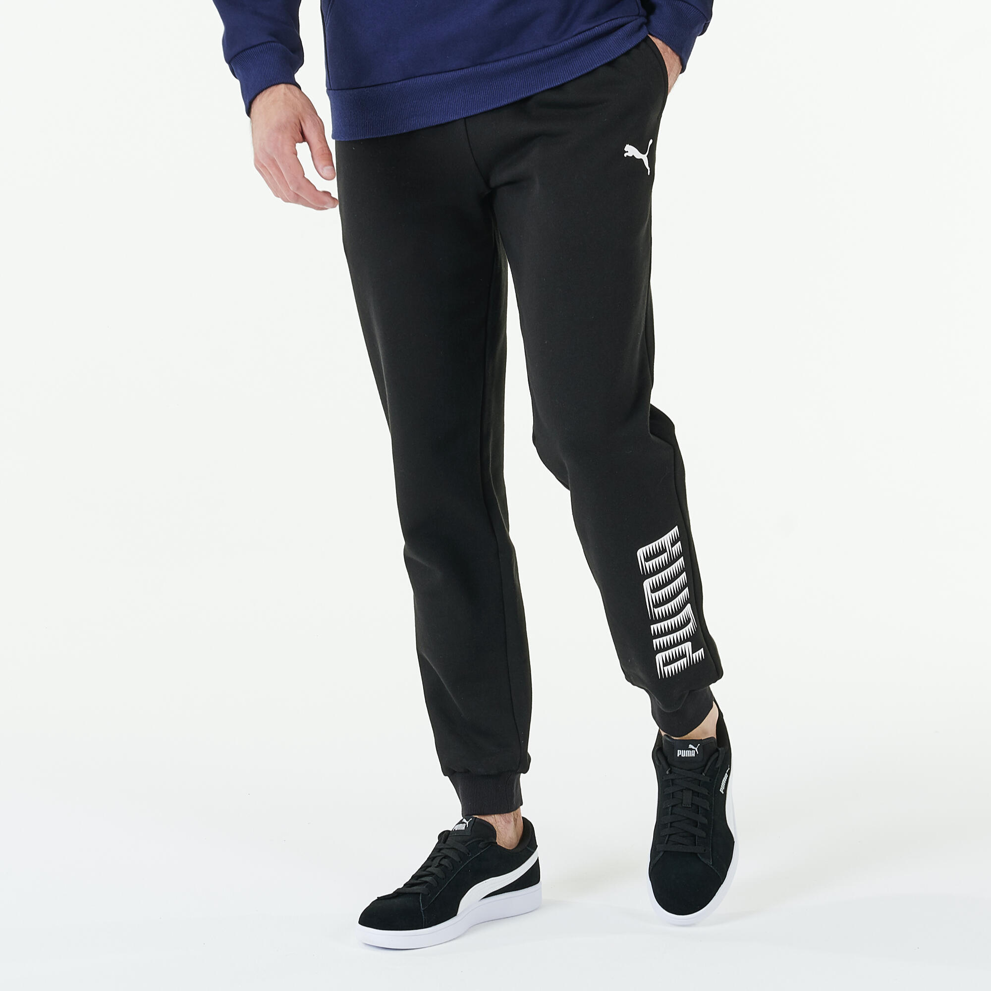 Мужские спортивные штаны Puma, черно-белый цена и фото