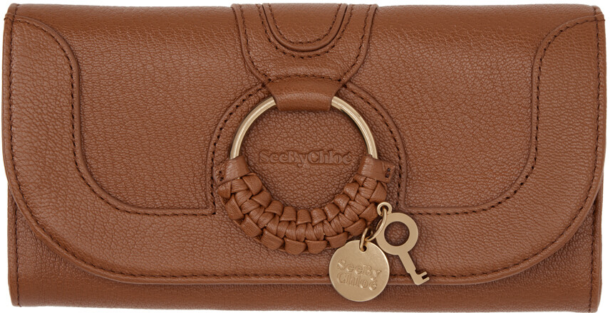 

Коричневый длинный кошелек Hana Continental See by Chloé