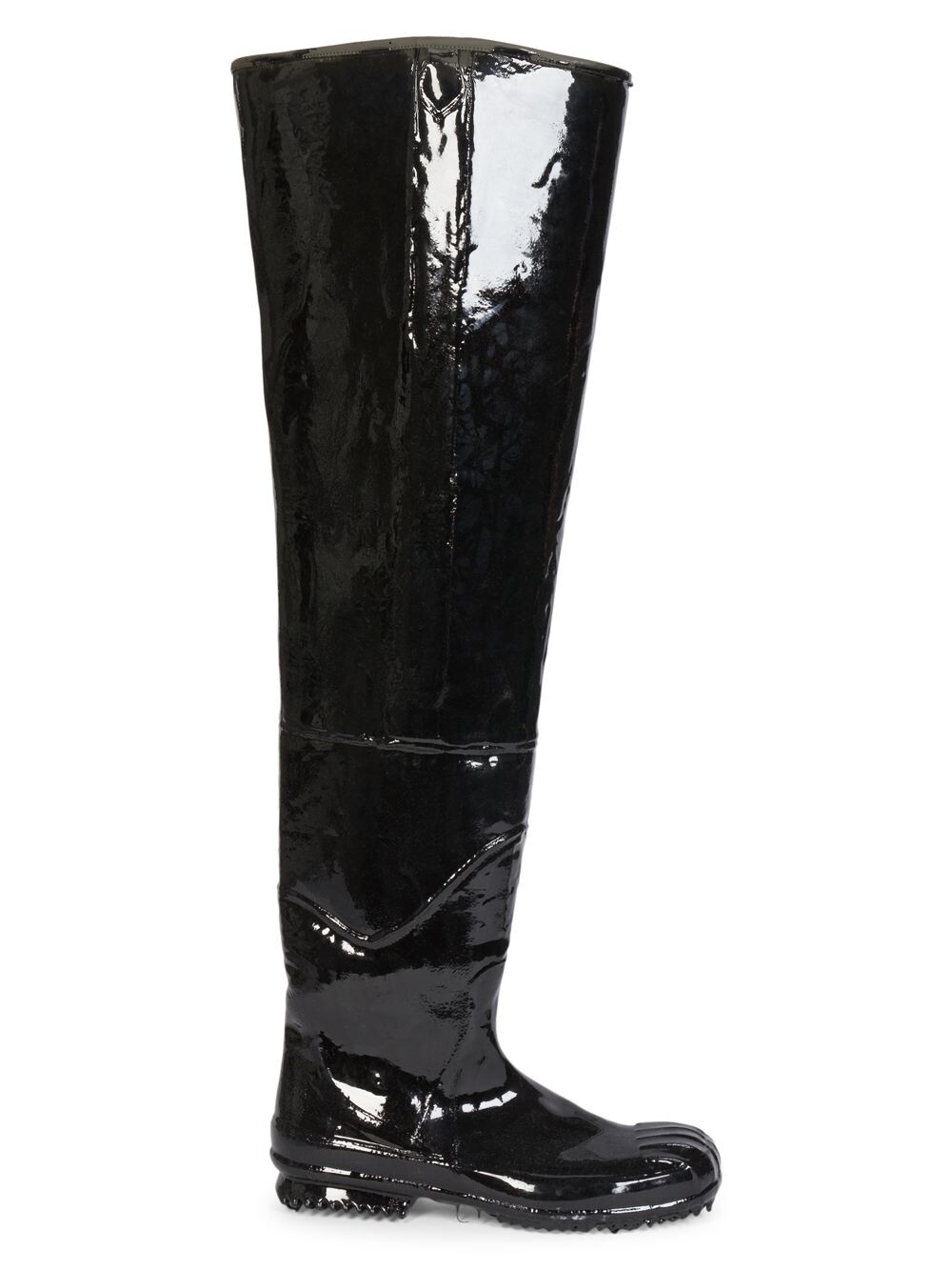 

Высокие резиновые сапоги Maison Margiela, черный