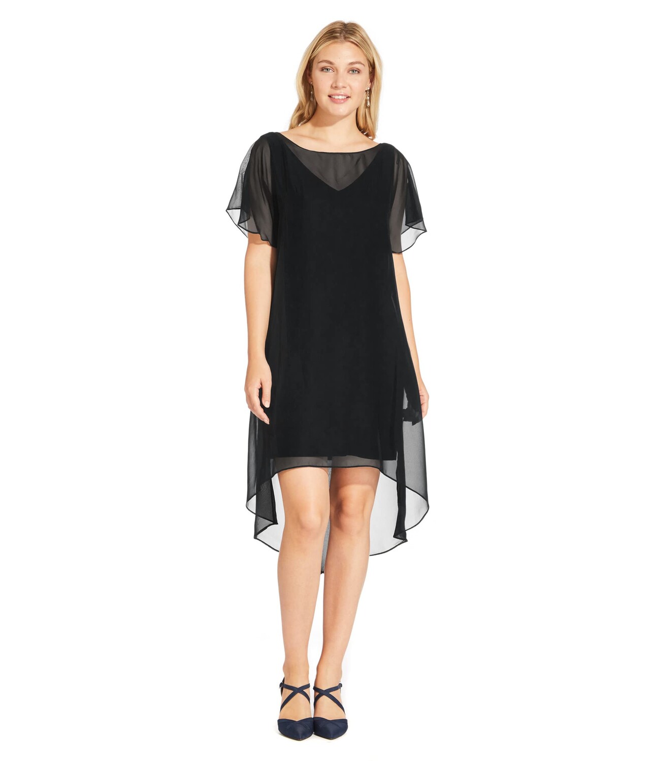 

Платье Adrianna Papell, Chiffon Overlay Sheath Dress