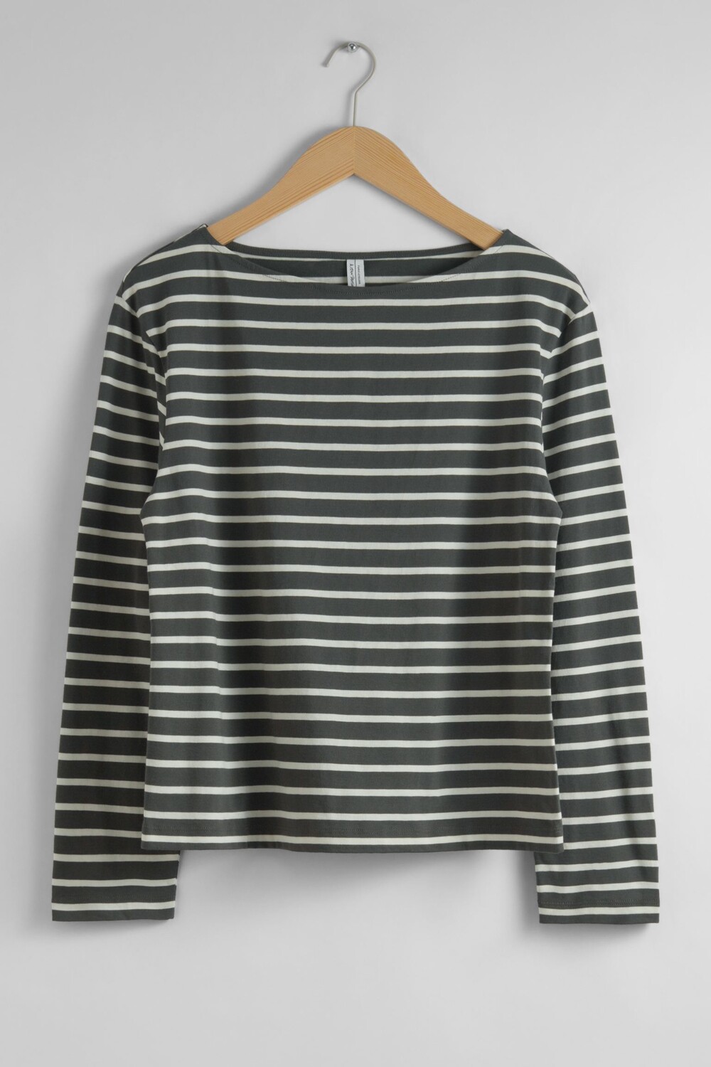

Лонгслив & Other Stories Breton Stripe, серый/белый