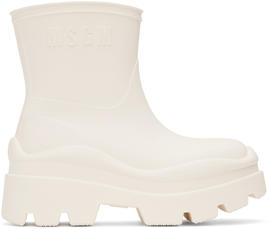 

Белые сапоги Supergomma MSGM, Белый, Белые сапоги Supergomma MSGM