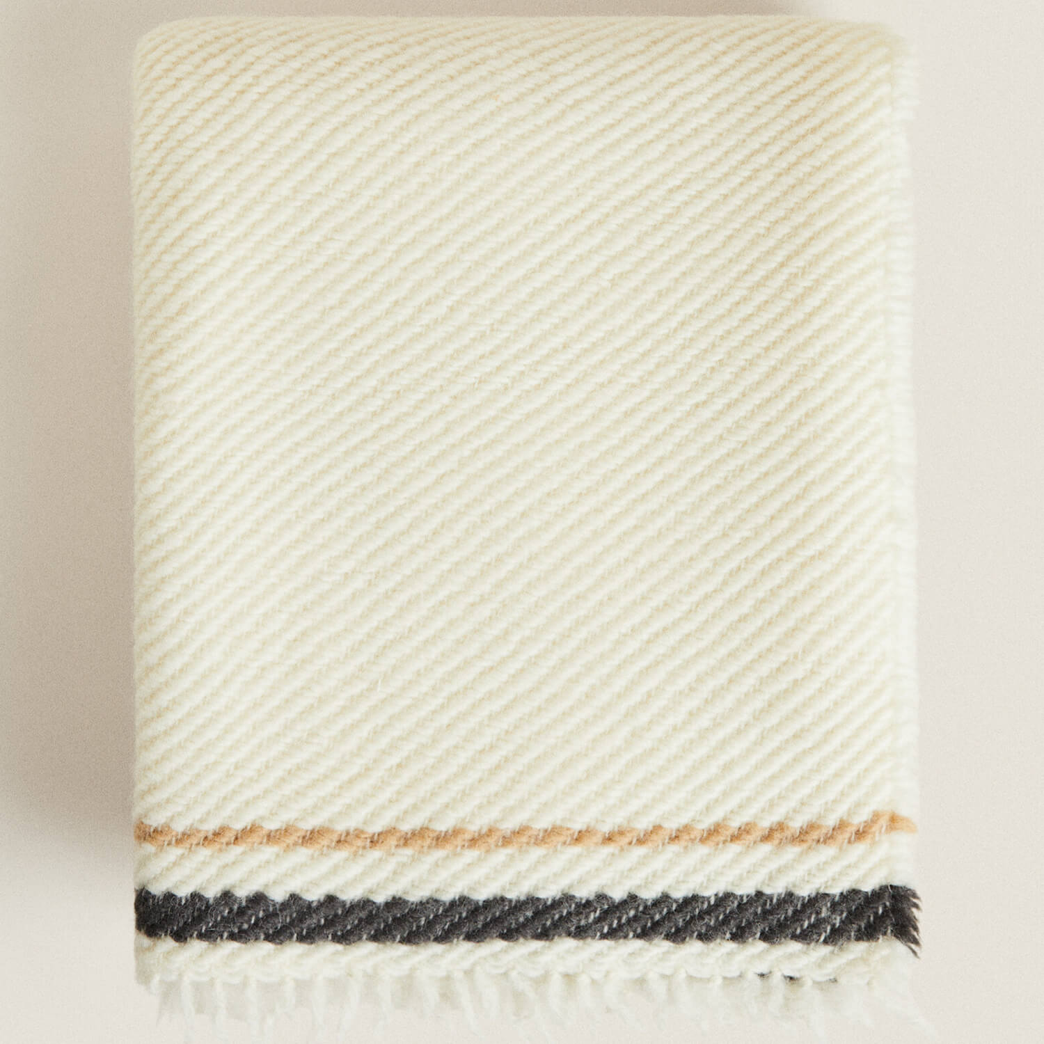 Плед Zara Home Striped Wool, 140х190 см плед zara home piqué wool