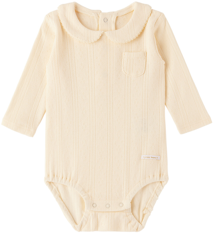

Детское боди Off-White Pointelle Kodomo BEAMS