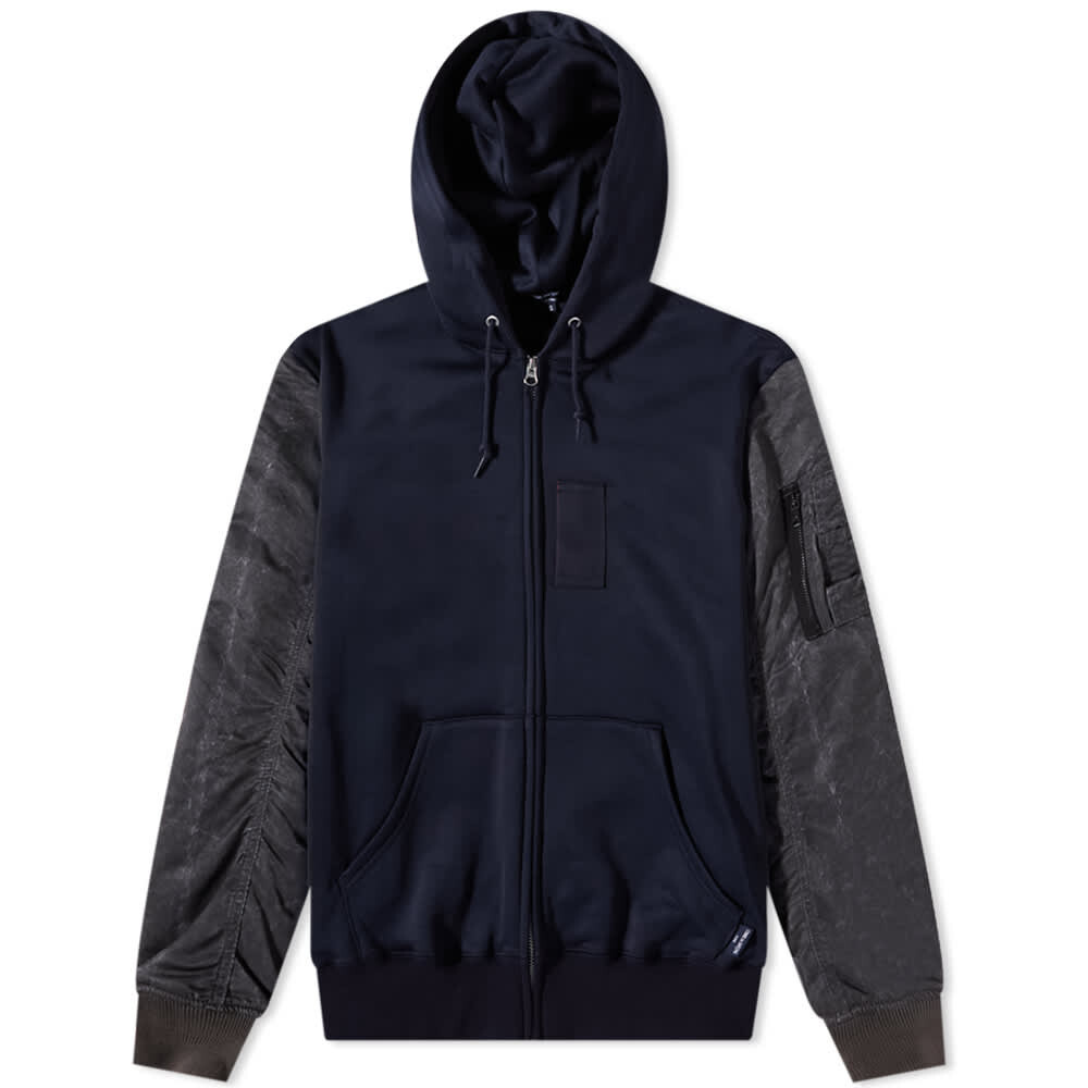

Толстовка Comme des Garçons Homme Bomber Sleeve Zip Hoody